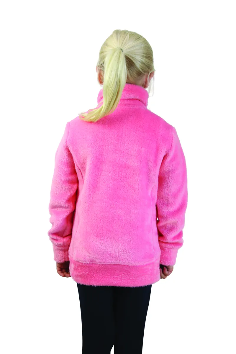 Hy Equestrain Thelwell Collection Childrens Soft Fleece Pink-2